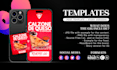 design editable instagram and facebook templates