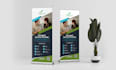 design banners, backdrops for print