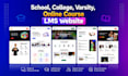 create a school, college, varsity,  online course lms website