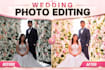 do professional wedding photo editing and retouching