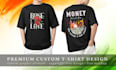 design custom streetwear t shirt and vector tshirt design