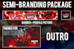 design youtube banner, logo, intro outro and full channel branding
