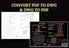 convert PDF to dwg or dxf and opposite