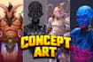 draw your concept art