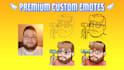 design high quality custom twitch emotes