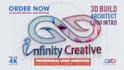 create wonderful 3d build architect logo intro