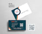 design professional business cards aligned with your brand and qr code