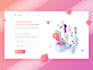design illustrative landing page