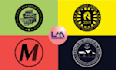 design a badge, vintage, retro and circle logo