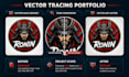 do vector tracing, vectorize logo, redraw, recreate in adobe illustrator
