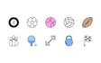 create unique and simple custom icon set