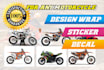 design wrap decal sticker motorcycle