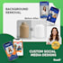 do professional background removal and custom social media designs