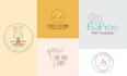 design trendy hand drawn logo
