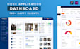 design dashboard saas CRM UI UX of web or mobile app