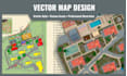 design a professional 3d map, terrain, or landscape