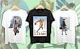 create hand drawn tshirt anime design