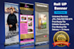 do outstanding signage design or roller banner in 24 hours