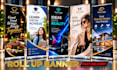 do outstanding signage design or roller banner in 12 hours