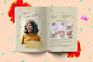 design aesthetic magazine or zine as your request