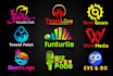 do 3d minimalist business logo design in 24h
