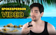 create the best male spokesperson and spokesman video