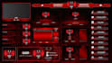 design a custom twitch overlay, offline screen,panels,alerts