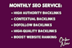 do monthly off page SEO service using authority white hat dofollow backlink
