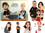 draw a cartoon illustration and character design