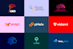 design startup technology and education tech logo design