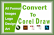 create customize convert logo design to coreldraw work pdf jpg png dxf