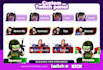 custom kong vector twitch panels buttons and profile pic for your stream