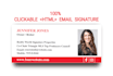 create modern HTML email signature for gmail, outlook, and apple