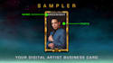 create digital business cards for artists
