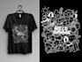 design custom doodle artwork tshirt on demand