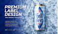 design a premium bottle label