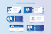 design a professional email signature template