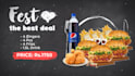 create a restaurant menu display and advertising videos
