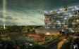 design building exterior, render, flythrough