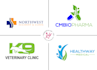 design mental health, healthcare, and veterinary clinic logo