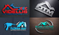 do brand new real estate, construction logo design