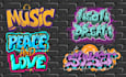 create original graffiti style for your logo or your word