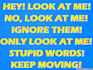 create moving text illusion anomalous motion illusion