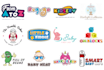 do baby product, fun, children, kids toys store or shop logo