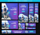 create professional any sized web banner ads header fb cover design
