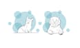 create a black and white line illustration design for your pet