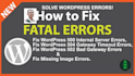 create,fix,repair,install,modify,migrate your wordpress site