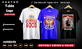 create unique custom t shirt logo design