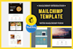design amazing mailchimp email template n newsletter