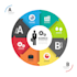 design infographic flow chart,diagram in 12 hours
